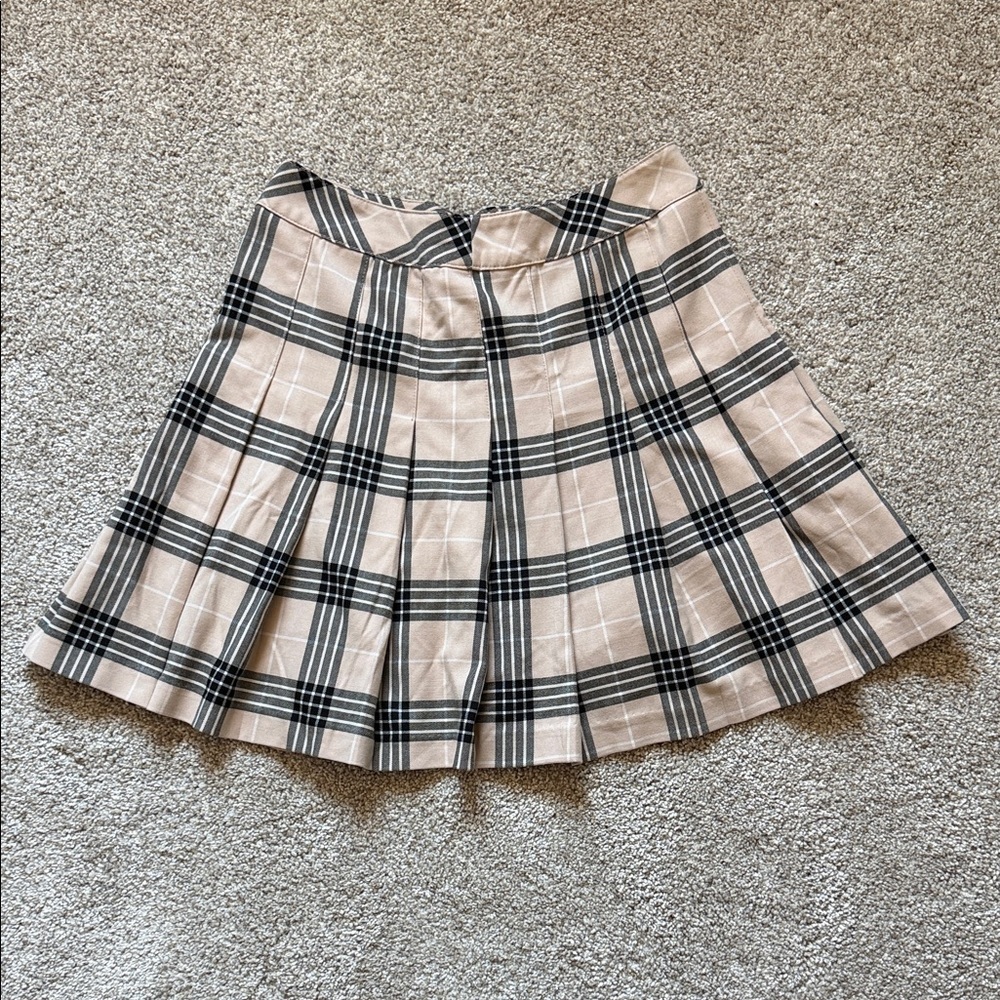 H&M Divided Women’s 90’s Y2K Pleated Plaid Mini Skirt US 4